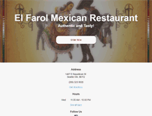 Tablet Screenshot of elfarolseattle.com